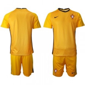 Portugal Dres Golmanski Dječji Gostujući Euro 2020 Kratkih Rukava